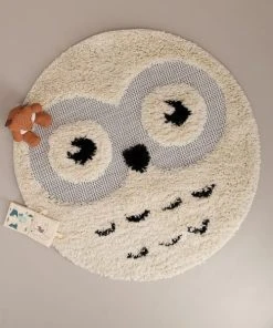 AFK Living Tapis Rond Enfant Hibou 120x120 -Boutique KidKraft tapis rond enfant hibou 120x120 2