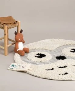 AFK Living Tapis Rond Enfant Hibou 120x120 -Boutique KidKraft tapis rond enfant hibou 120x120 3