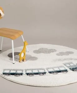 AFK Living Tapis Rond Enfant Train Vintage120x120 8 AFK Living Tapis Rond Enfant Train Vintage120x120 -Boutique KidKraft tapis rond enfant train vintage120x120 1