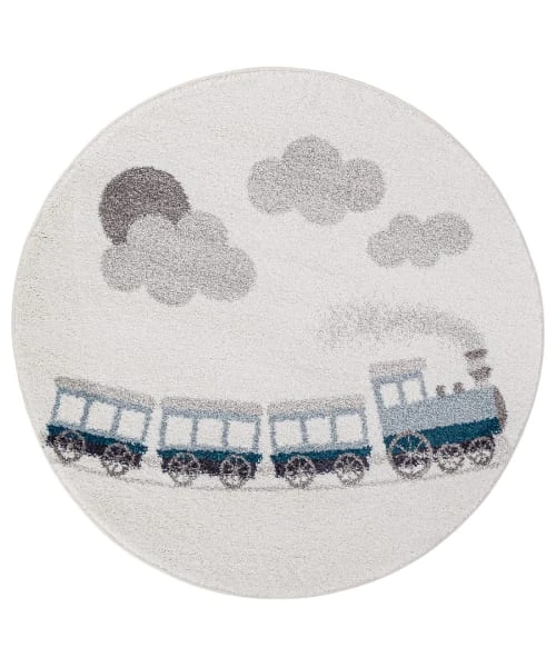 AFK Living Tapis Rond Enfant Train Vintage120x120 3 AFK Living Tapis Rond Enfant Train Vintage120x120