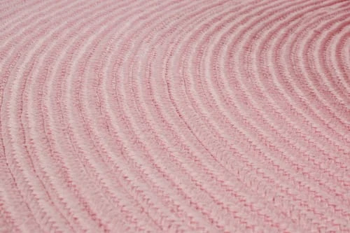 Nazar Tapis Rond Enfant Uni Fait Main Aspect Jute Rose - D120 7 Nazar Tapis Rond Enfant Uni Fait Main Aspect Jute Rose - D120 – Image 5