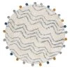 ESPRIT Tapis Rond Fait Main En Coton Beige Et Bleu à Pompons 100 D -Boutique KidKraft tapis rond fait main en coton beige et bleu a pompons 100 d