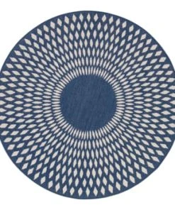 AFK Living Tapis Rond Illusion Bleu Nuit 135x135 -Boutique KidKraft tapis rond illusion bleu nuit 135x135 illusion 1