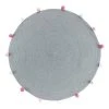 Douceur D'Intérieur Tapis Rond Pompons Gris D90cm -Boutique KidKraft tapis rond pompons gris d90cm