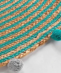 Douceur D'Intérieur Tapis Rond Pompons Jute Polycoton D90cm -Boutique KidKraft tapis rond pompons jute polycoton d90cm 5