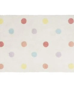 Maisons Du Monde Tapis Tufté à Pois Colorés Vert, Jaune, Violet OEKO-TEX® 120x180