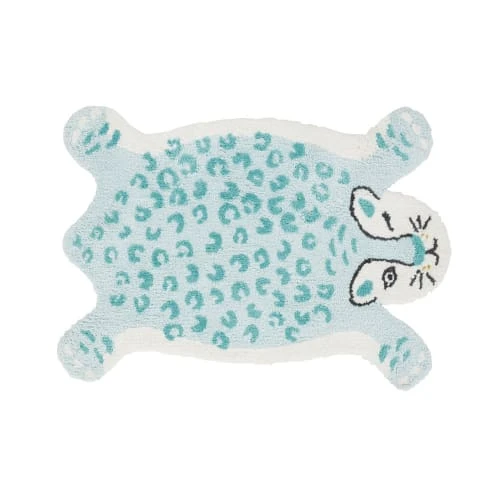 Maisons Du Monde Tapis Tufté En Forme De Léopard Bleu En Coton OEKO-TEX® 100x76 3 Maisons Du Monde Tapis Tufté En Forme De Léopard Bleu En Coton OEKO-TEX® 100x76