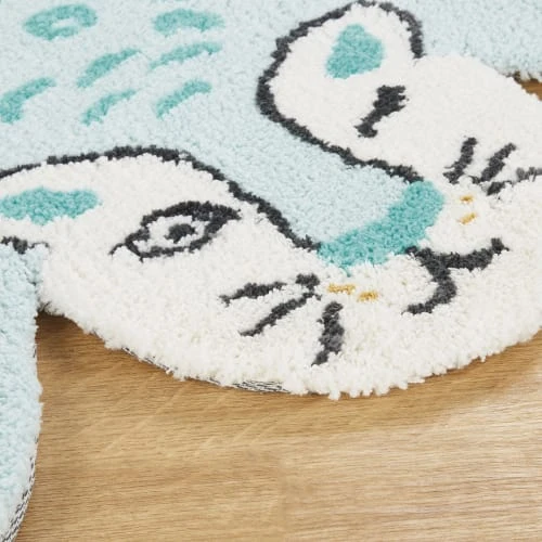 Maisons Du Monde Tapis Tufté En Forme De Léopard Bleu En Coton OEKO-TEX® 100x76 4 Maisons Du Monde Tapis Tufté En Forme De Léopard Bleu En Coton OEKO-TEX® 100x76 – Image 2