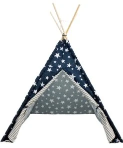 Wadiga Tente De Jeu Pour Enfant Tipi Bleu Avec étoiles Blanches -Boutique KidKraft tente de jeu pour enfant tipi bleu avec etoiles blanches 4