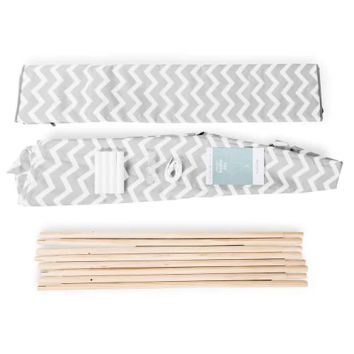 Beeloom Tente Tipi Pour Enfants En Bois Naturel Et Polyester Blanc Et Gris 8 Beeloom Tente Tipi Pour Enfants En Bois Naturel Et Polyester Blanc Et Gris – Image 6