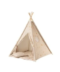 Lignea Kids Tipi Arc-en-ciel En Coton Beige