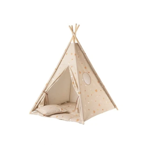 Lignea Kids Tipi Arc-en-ciel En Coton Beige 3 Lignea Kids Tipi Arc-en-ciel En Coton Beige