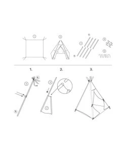 Noukie's Tipi De La Collection Timeless -Boutique KidKraft tipi de la collection timeless 4