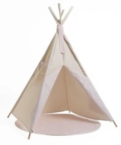 Wookids Tipi Enfant Beige STARS Rose -Boutique KidKraft tipi enfant beige stars rose 3