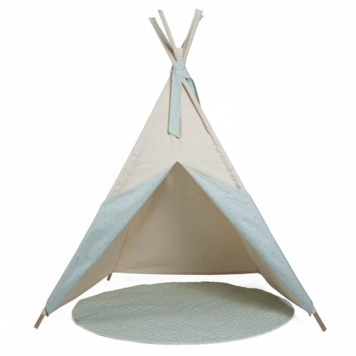 Wookids Tipi Enfant Beige STARS Vert 3 Wookids Tipi Enfant Beige STARS Vert
