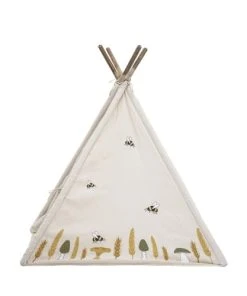Boutique KidKraft -Boutique KidKraft tipi enfant en bambou et tissu naturel 1