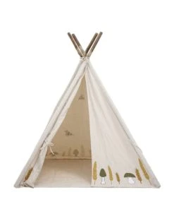 Boutique KidKraft 9 Bloomingville Tipi Enfant En Bambou Et Tissu Naturel