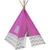 KidKraft Tipi Enfant En Toile Et Bambou Rose -Boutique KidKraft tipi enfant en toile et bambou rose 1