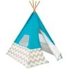 KidKraft Tipi Enfant En Toile Et Bambou Turquoise 2 KidKraft Tipi Enfant En Toile Et Bambou Turquoise -Boutique KidKraft tipi enfant en toile et bambou turquoise