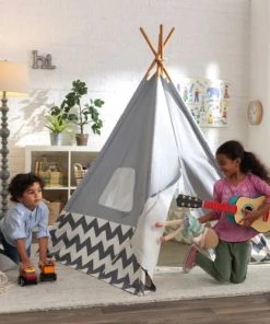KidKraft Tipi Enfant Gris Clair -Boutique KidKraft tipi enfant gris clair 2