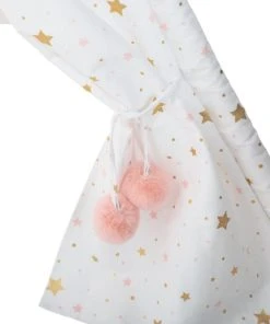 Boutique KidKraft -Boutique KidKraft tipi enfant pliable etoile coton blanc 160x120 2