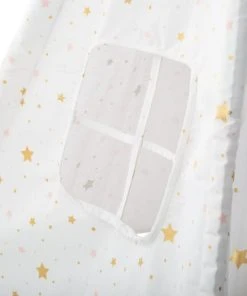 Home Maison Tipi Enfant Pliable étoilé Coton Blanc 160x120 -Boutique KidKraft tipi enfant pliable etoile coton blanc 160x120 3