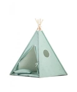 Boutique KidKraft 18 Lignea Kids Tipi Fleuri En Coton Vert Menthe
