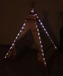 Sunny Tipi Pour Enfant Rouge Et Blanc Lumineux Avec LED 11 Sunny Tipi Pour Enfant Rouge Et Blanc Lumineux Avec LED -Boutique KidKraft tipi pour enfant rouge et blanc lumineux avec led 4