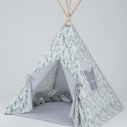 SEVIRA KIDS Tipi Tente Enfant Avec Tapis 4 SEVIRA KIDS Tipi Tente Enfant Avec Tapis – Image 2