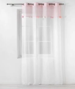 Douceur D'Intérieur Voilage à Pompons Colorés Polyester Blanc/rose 240x140cm 8 Douceur D'Intérieur Voilage à Pompons Colorés Polyester Blanc/rose 240x140cm -Boutique KidKraft voilage a pompons colores polyester blanc rose 240x140cm 2