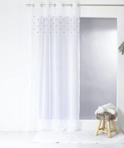 Decostars Voilage Sablé Avec Top Cœurs Polyester Beige 240x140cm -Boutique KidKraft voilage sable avec top coeurs polyester beige 240x140cm delicatessen